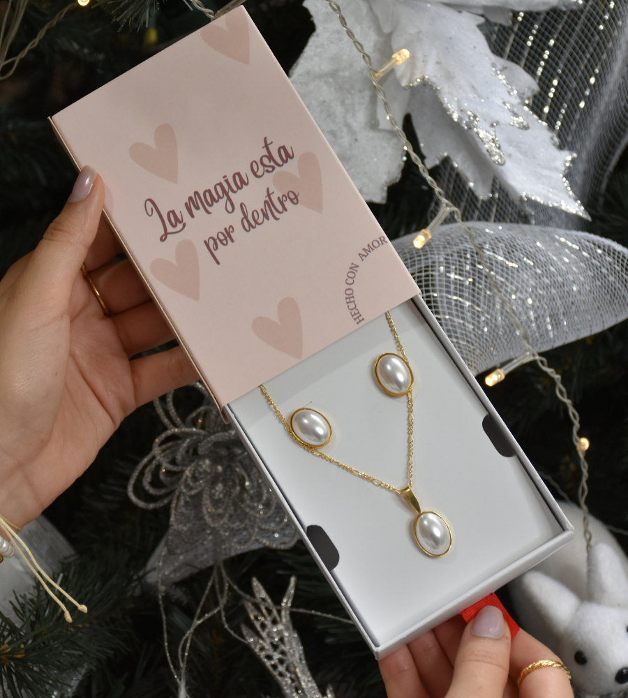 Conjunto perla shell