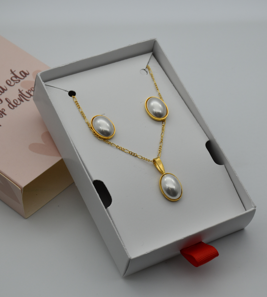 Conjunto perla shell