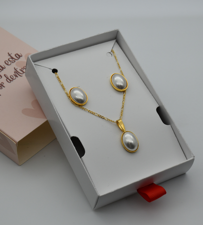Conjunto perla shell