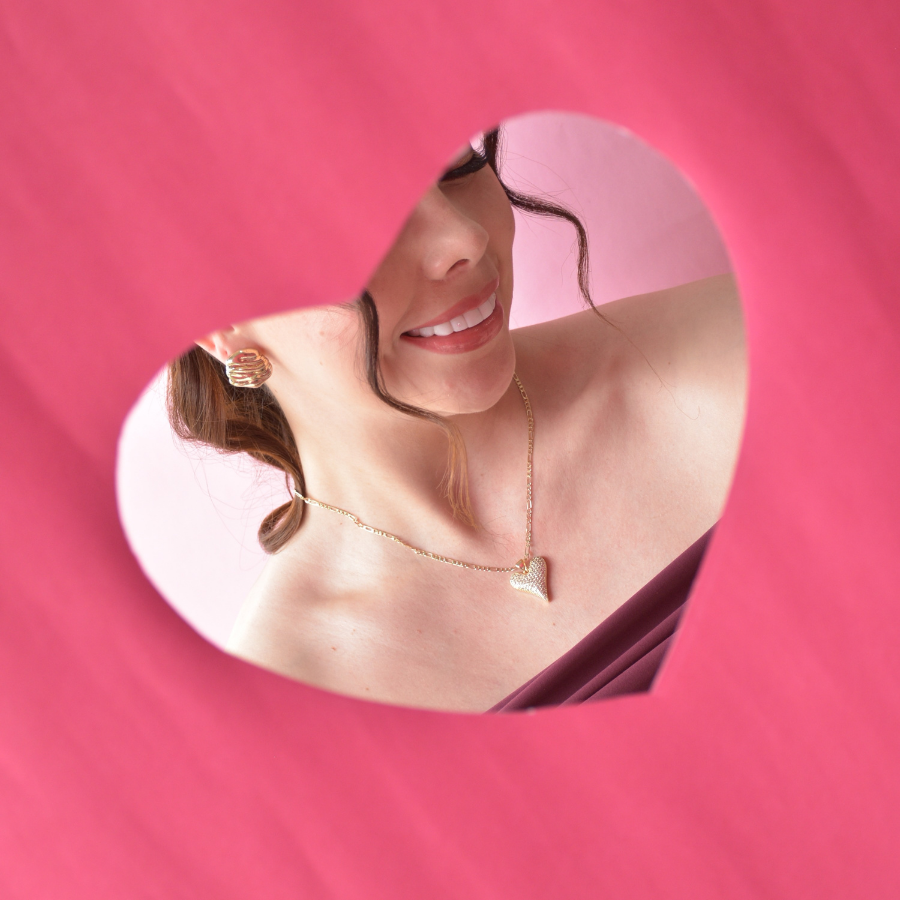 C corazón cristales