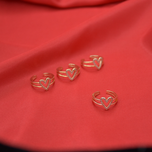 Anillo cora y circon