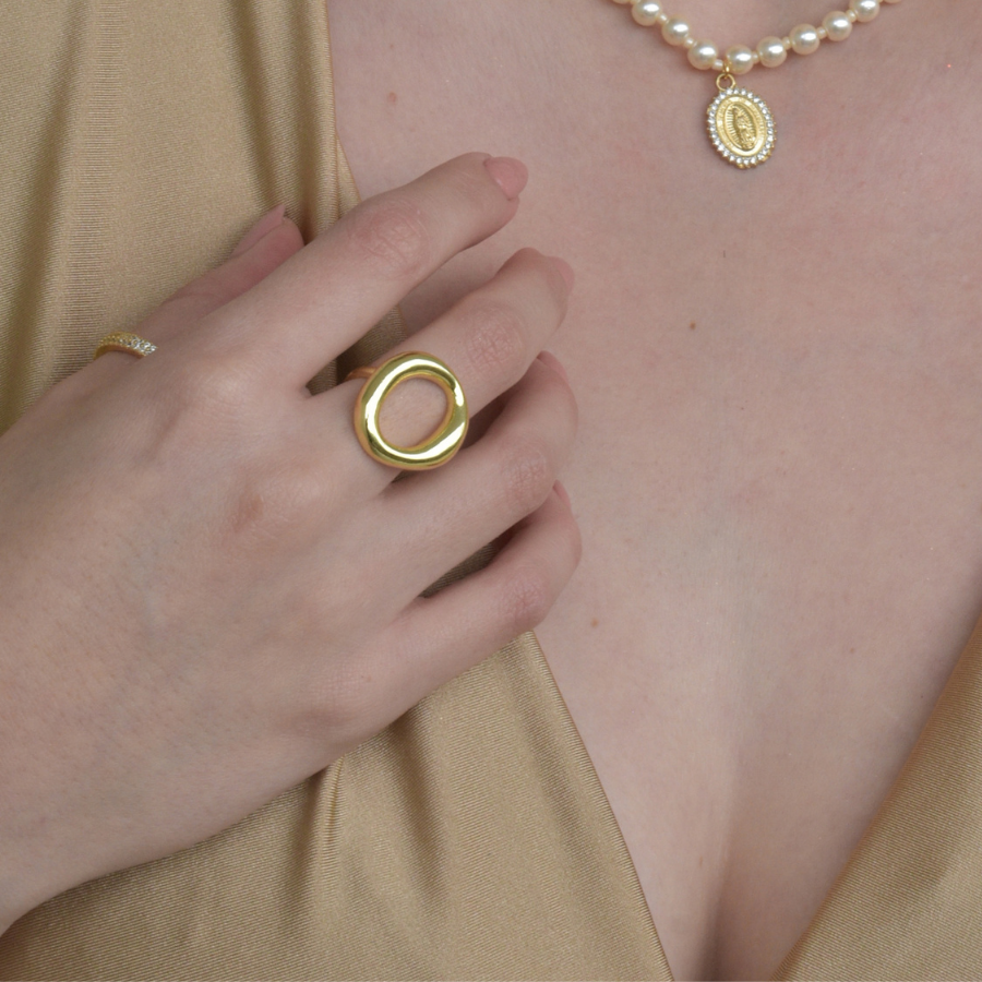 Anillo maxi ovalado