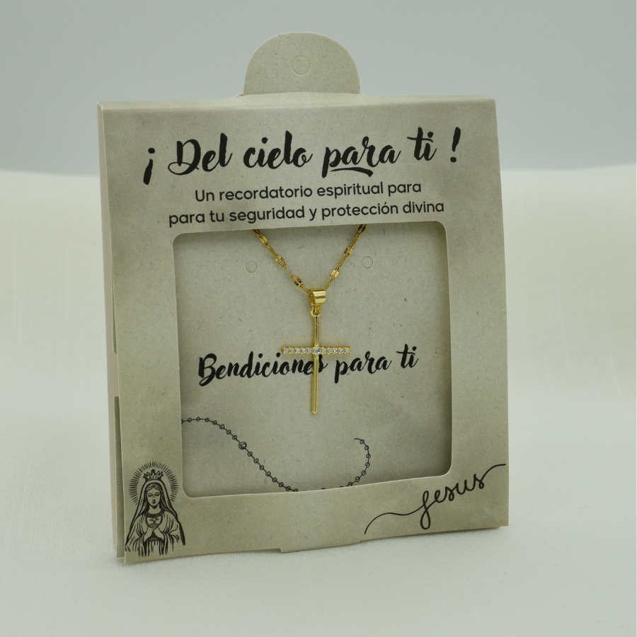 C cruz lisa circonada