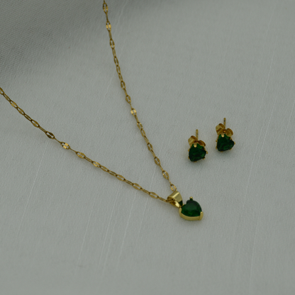 Conjunto cora verde