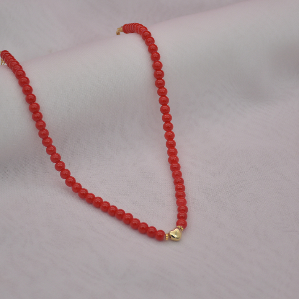 Chocker corazón rojo