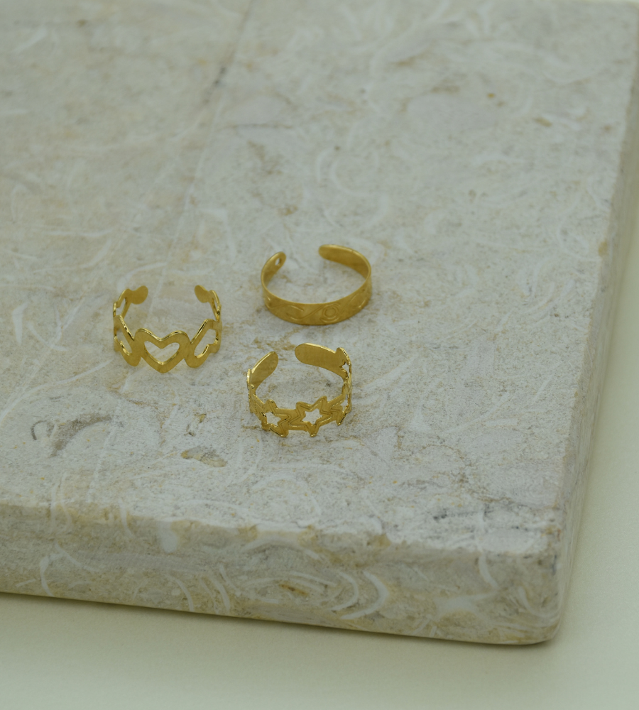 Midi rings gold