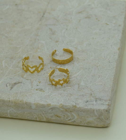 Midi rings gold