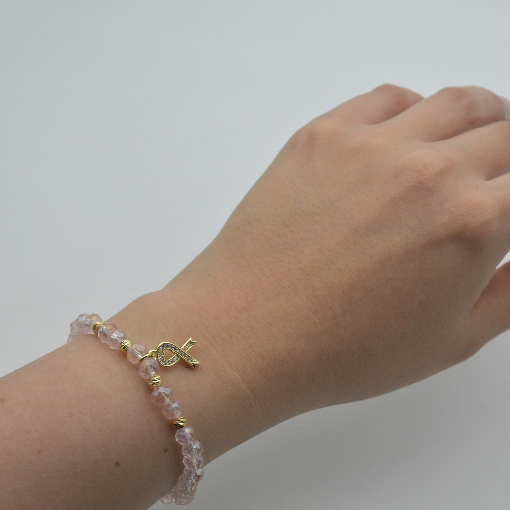 Pulsera Lazo rosa