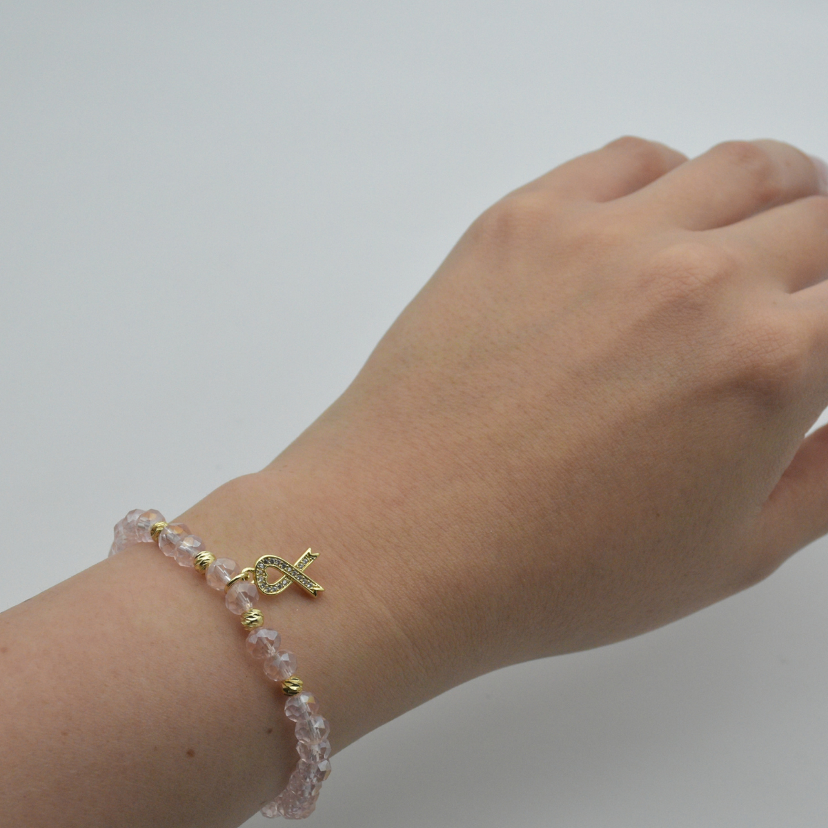 Pulsera Lazo rosa