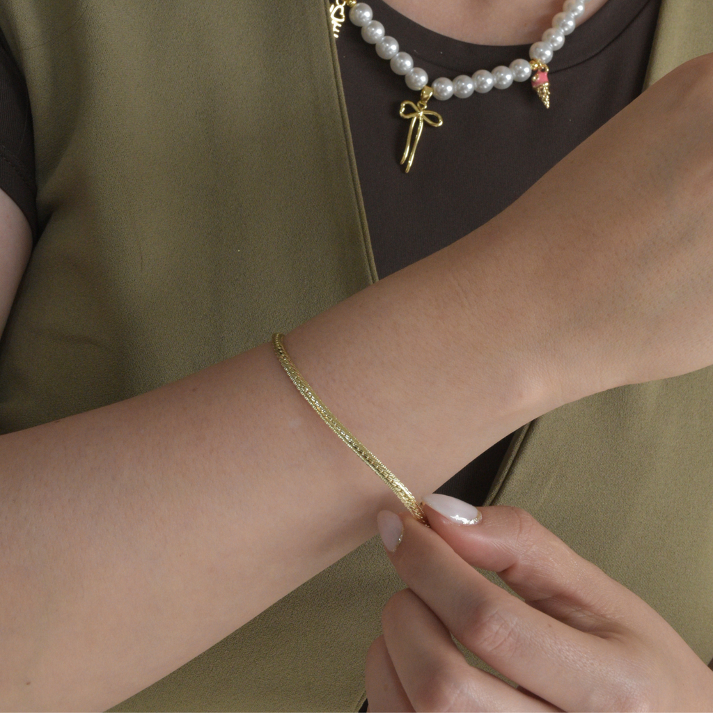 Pulsera plana dama