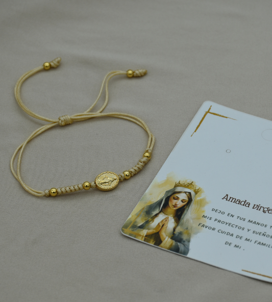 Pulsera virgen tejida