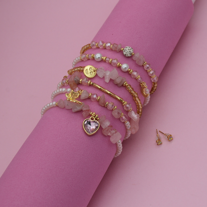 Set cuarzo rosa
