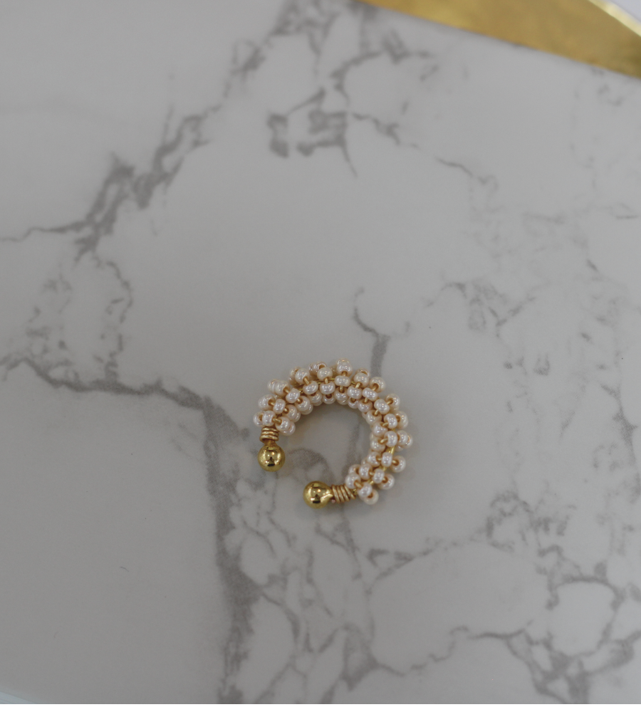 ear cuff beige